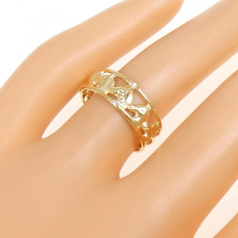 Nhẫn kim cương K18YG 0.01CT 669153