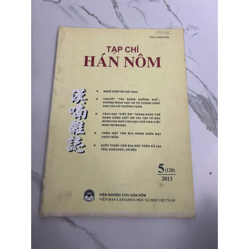 Tạp chí Hán Nôm - Số 5(120) năm 2013 700515