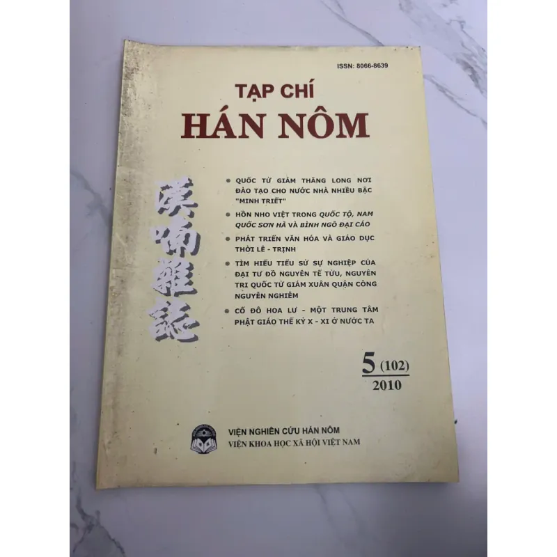 Tạp chí Hán Nôm, Số 5 (102), 2010 - Viện Nghiên cứu Hán Nôm 700387