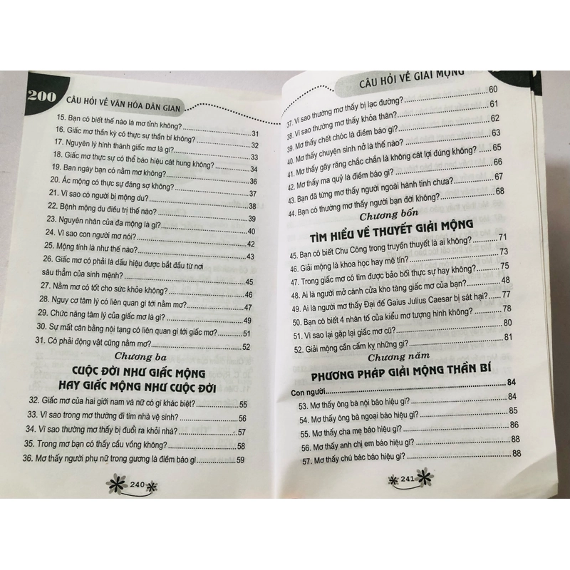 200 CÂU HỎI VỀ GIẢI MỘNG - 247 trang, nxb: 2012 336638