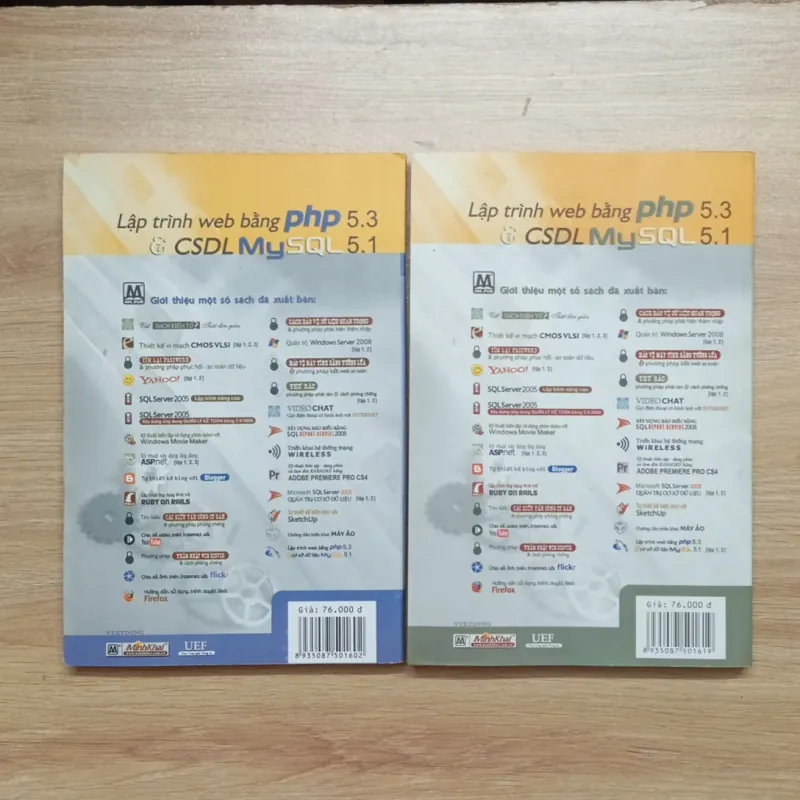 [Lập Trình] Bộ sách Lập trình WEB bằng PHP 5.3 & MySQL 5.1 (1 & 2) 1019999