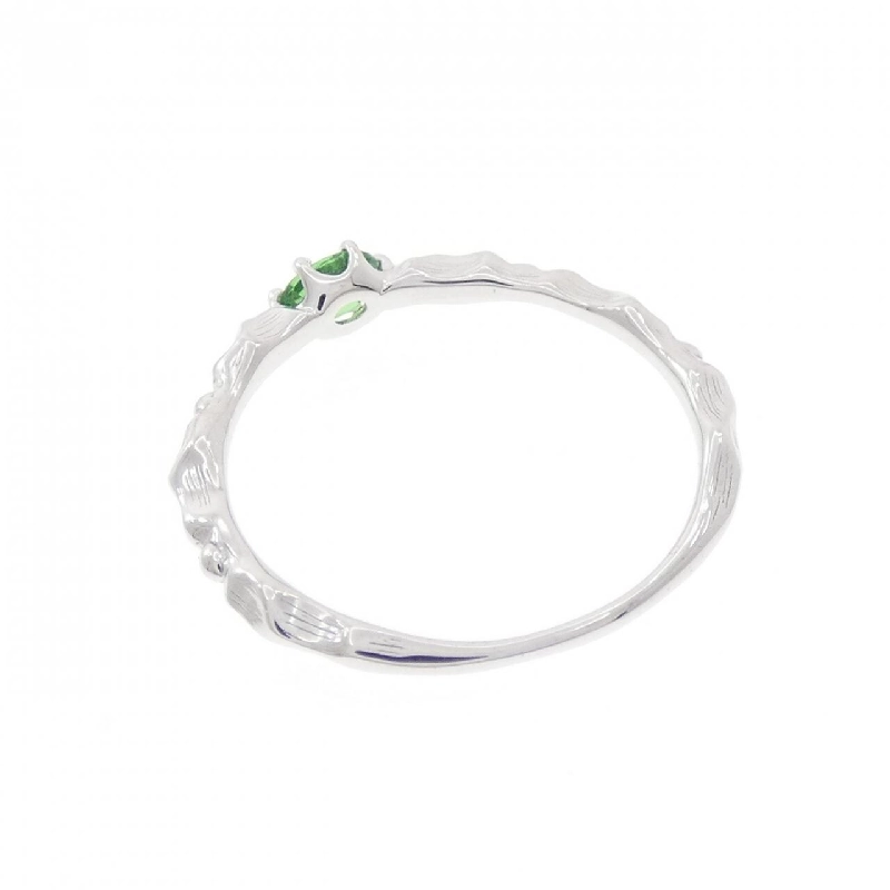 Nhẫn garnet xanh K18WG 670523