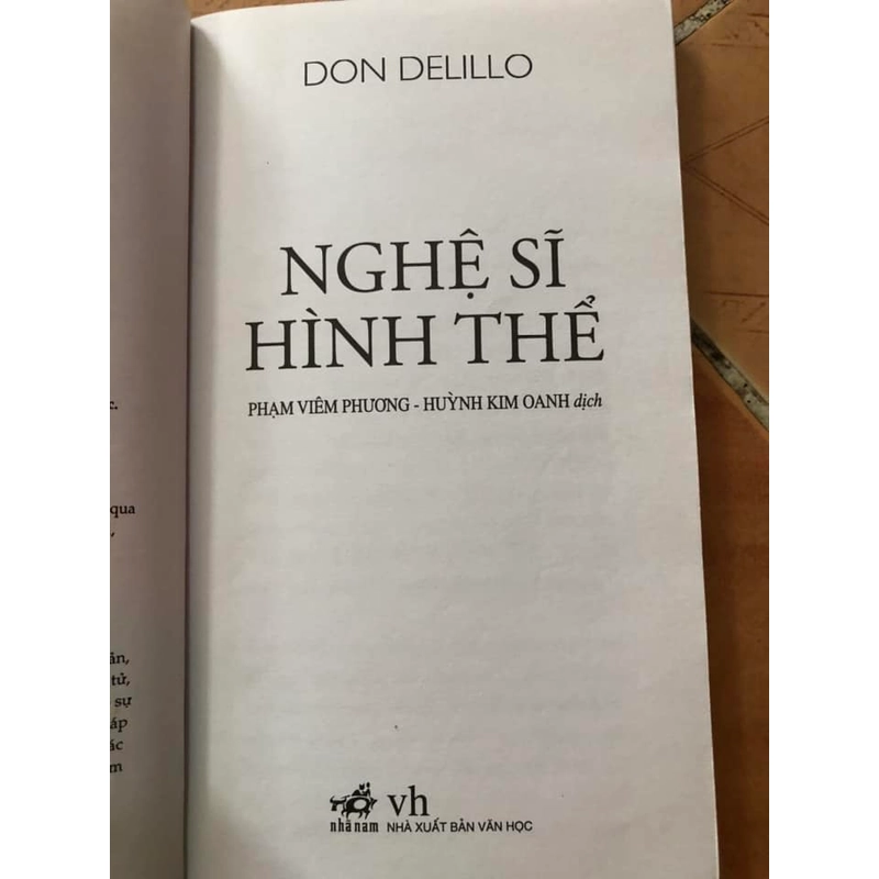 Sách Nghệ Sĩ Hình Thể - Don Delillo nguyên tác 306793
