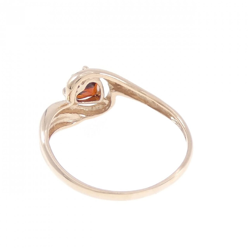 Nhẫn Garnet K10PG hình trái tim 669773