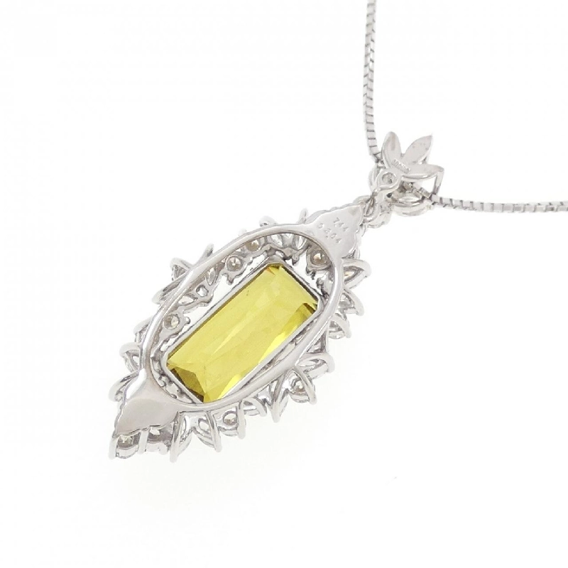K18WG Sphene Necklace 7.44CT - Hàng hiệu Authentic 859232