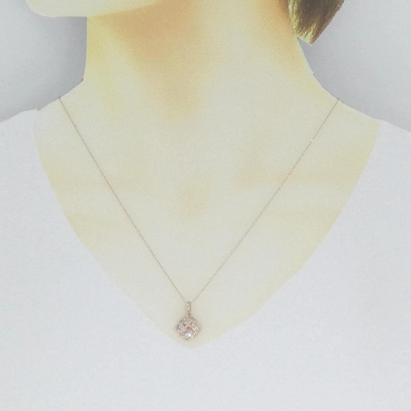 K18PG Dây chuyền kim cương 0.40CT - Hàng hiệu Chính hãng 863828