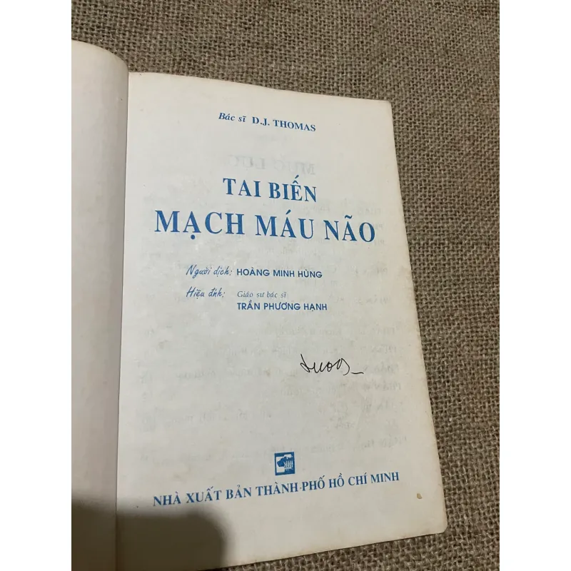 TAI BIẾN MẠCH MÁU NÃO - SÁCH Y HỌC 569779