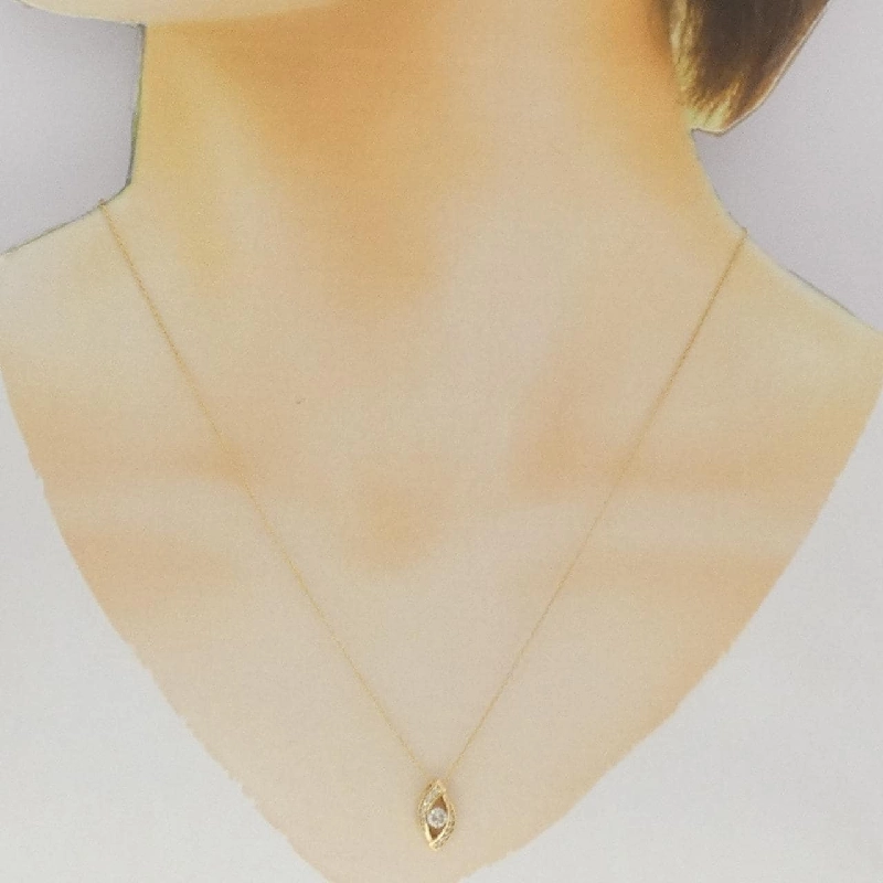 K18YG Dây chuyền kim cương 0.17CT - Hàng hiệu Chính hãng 860859