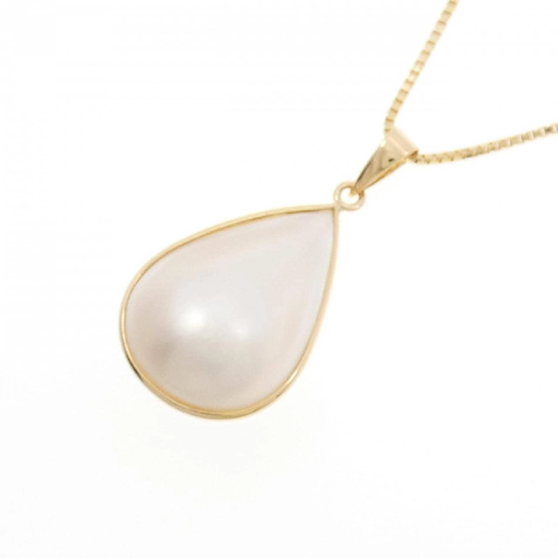 K18YG Mabe Pearl Necklace - Hàng hiệu Authentic 857788