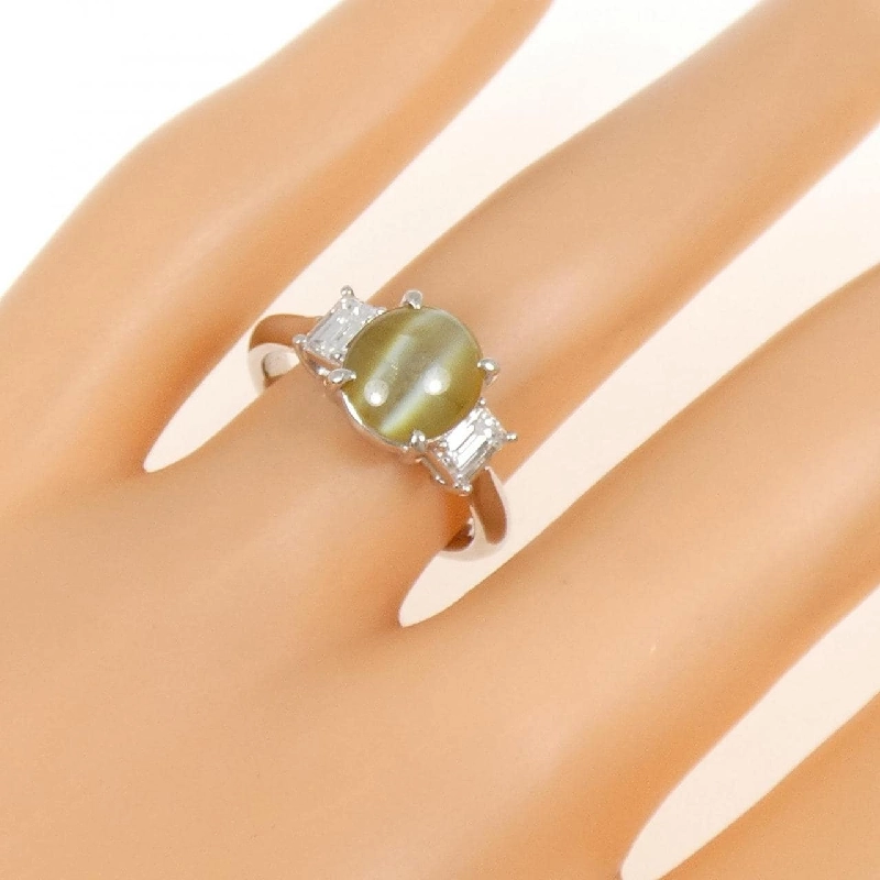 Nhẫn Chrysolite Cat PT900 2.36CT - Hàng hiệu Chính hãng 855437