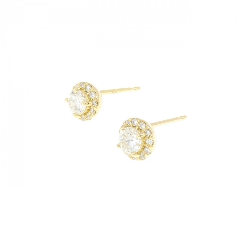 K18YG/ST Bông tai Kim cương 0.225CT 0.237CT G VS1 Tốt - Hàng hiệu Chính hãng 871941