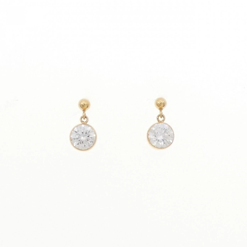 K18YG Bông tai Cubic - Hàng hiệu Chính hãng 870476