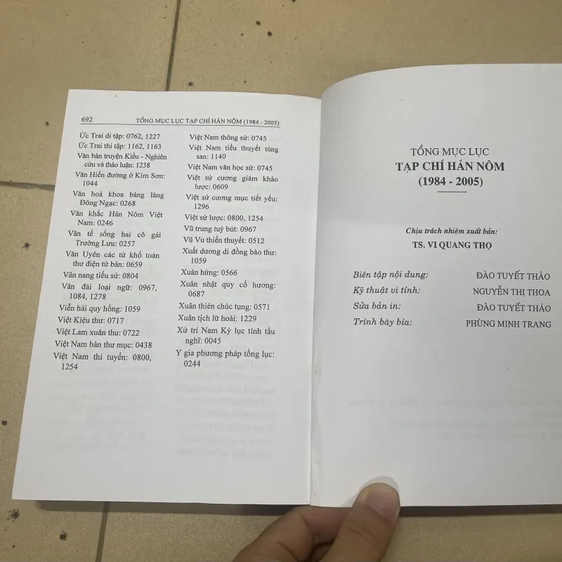 Tổng mục lục tạp chí Hán Nôm( 1984-2005) c43 977202