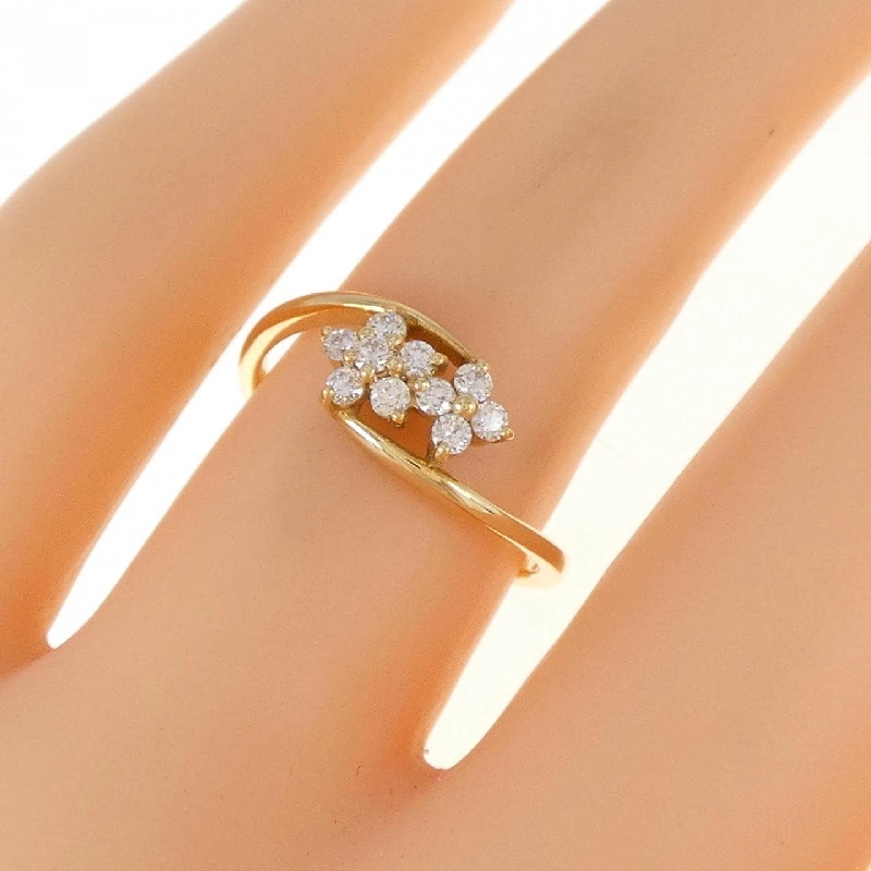 Nhẫn kim cương hoa K18YG 0.20CT - Hàng hiệu chính hãng 856366
