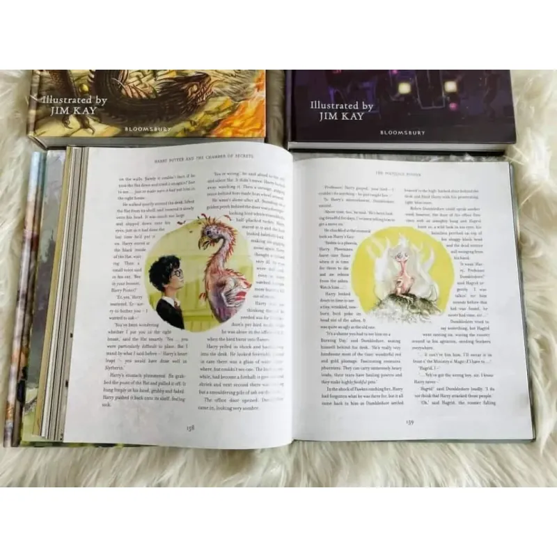 SÁCH - HARRY POTTER 5 cuốn bìa cứng bản màu đẹp tuyệt vời tặng audio 756666