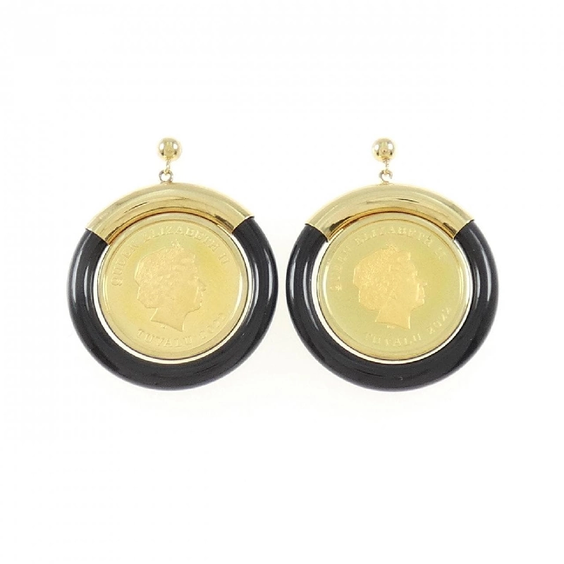 K18YG Onyx Bông tai - Hàng hiệu Chính hãng 870535