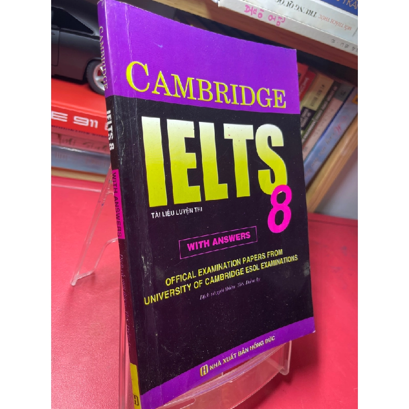 Ielts 8 with answers 2013 mới 75% ố bẩn viền nhẹ bút chì Ths Diễm Ly HPB1905 SÁCH HỌC NGOẠI NGỮ 181098