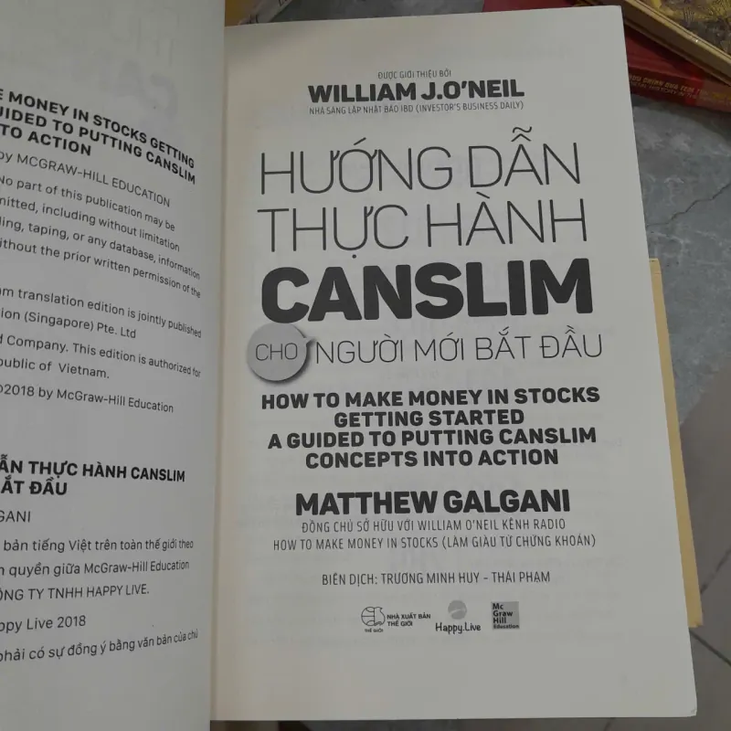 HƯỚNG DẪN THỰC HÀNH CANSLIM CHO NGƯỜI MỚI BẮT ĐẦU - MATTHEW GALGANI 975567