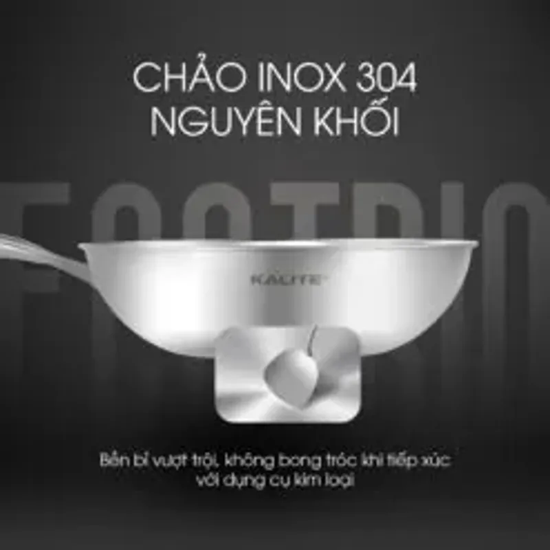 🍳 KALITE ECO Trio – Bộ nồi chảo inox liền khối chuẩn bếp hiện đại 783034
