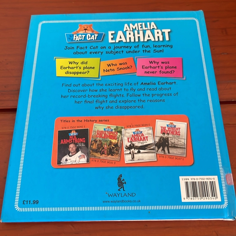 PICTURE BOOK Amelia Earhart Transatlantic pilot 536723