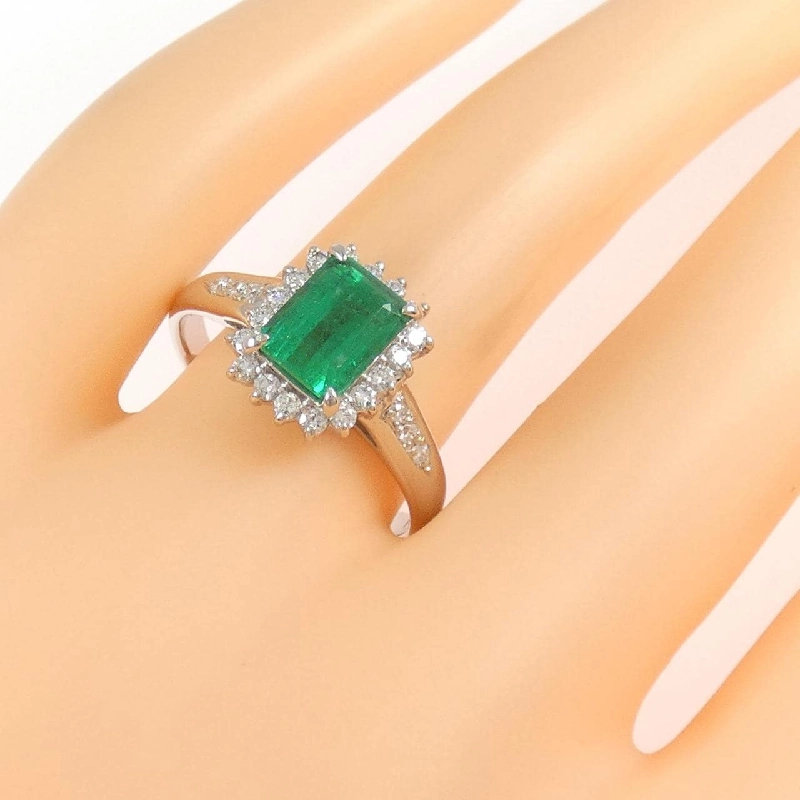 Nhẫn Emerald PT900 1.48CT - Hàng hiệu Chính hãng 846181