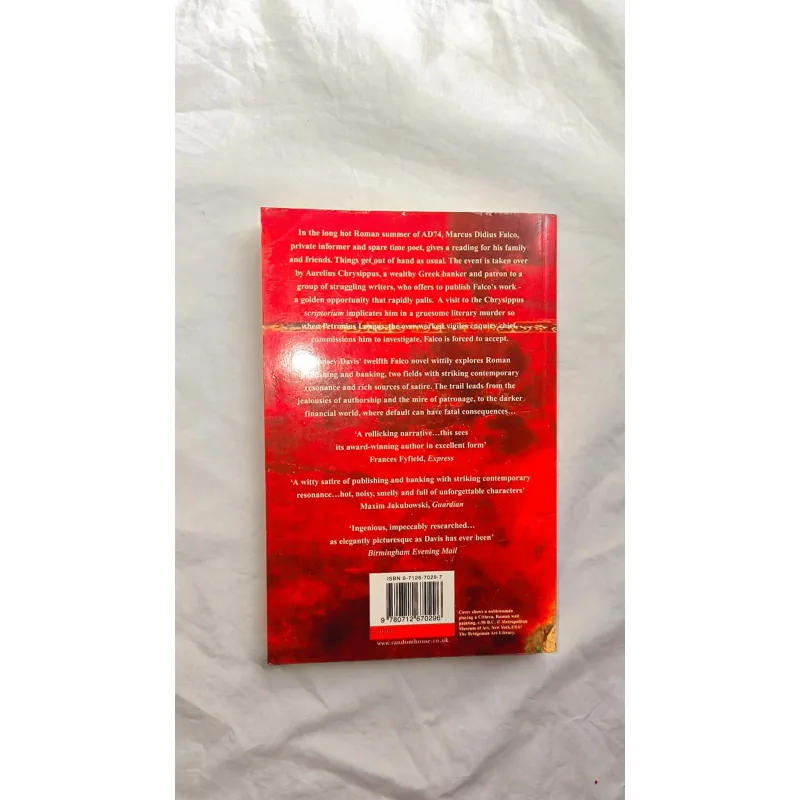 Review Ode to a Banker – Trinh thám lịch sử La Mã của Lindsey Davis 760718