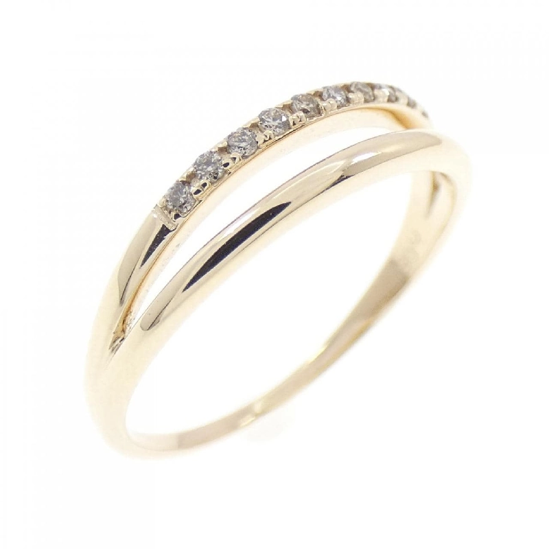 Nhẫn kim cương K10YG 0.05CT - Hàng hiệu Authentic 848643