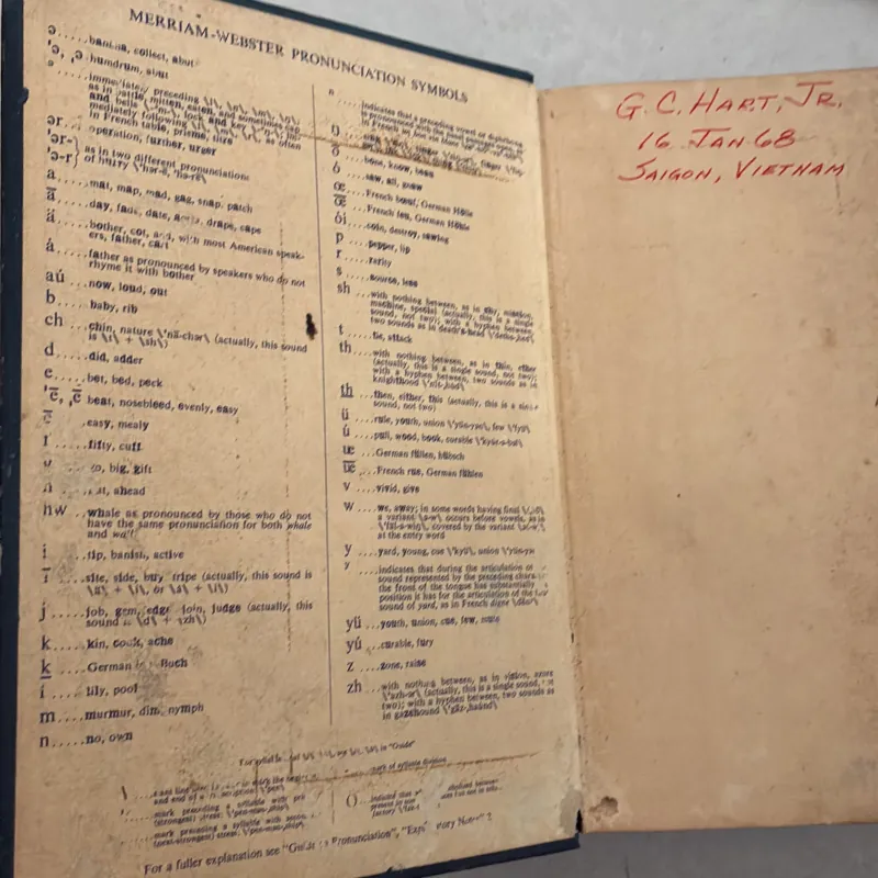 1965 Webster's Seventh New Collegiate Dictionary Hardback 1022475