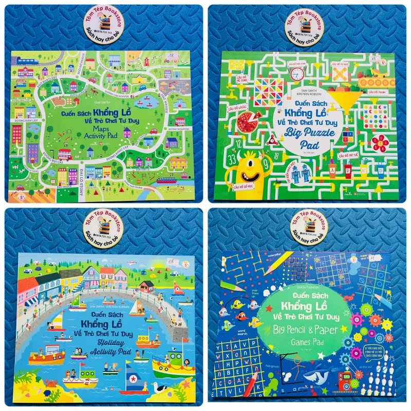 Set 4 cuốn sách khổng lồ về trò chơi tư duy 786931