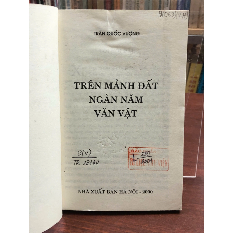 TRÊN MẢNH ĐẤT NGÀN NĂM VĂN VẬT - TRẦN QUỐC VƯỢNG 466208