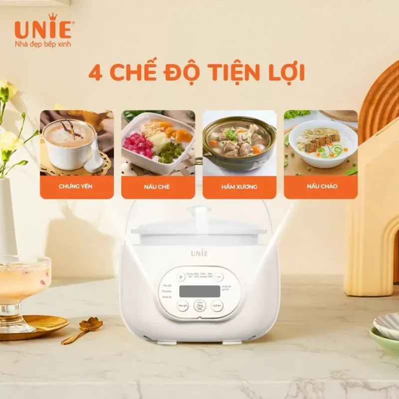Bán Nồi nấu chậm UNIE USC102W – Lòng gốm ceramic, an toàn tuyệt đối 572271