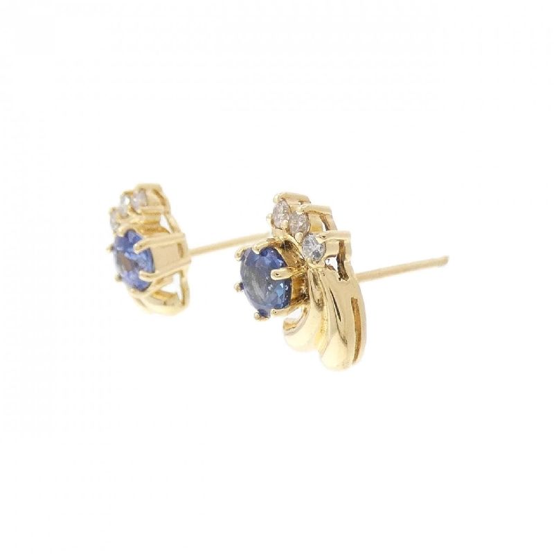 K18YG Sapphire Earrings - Hàng hiệu Authentic 870156