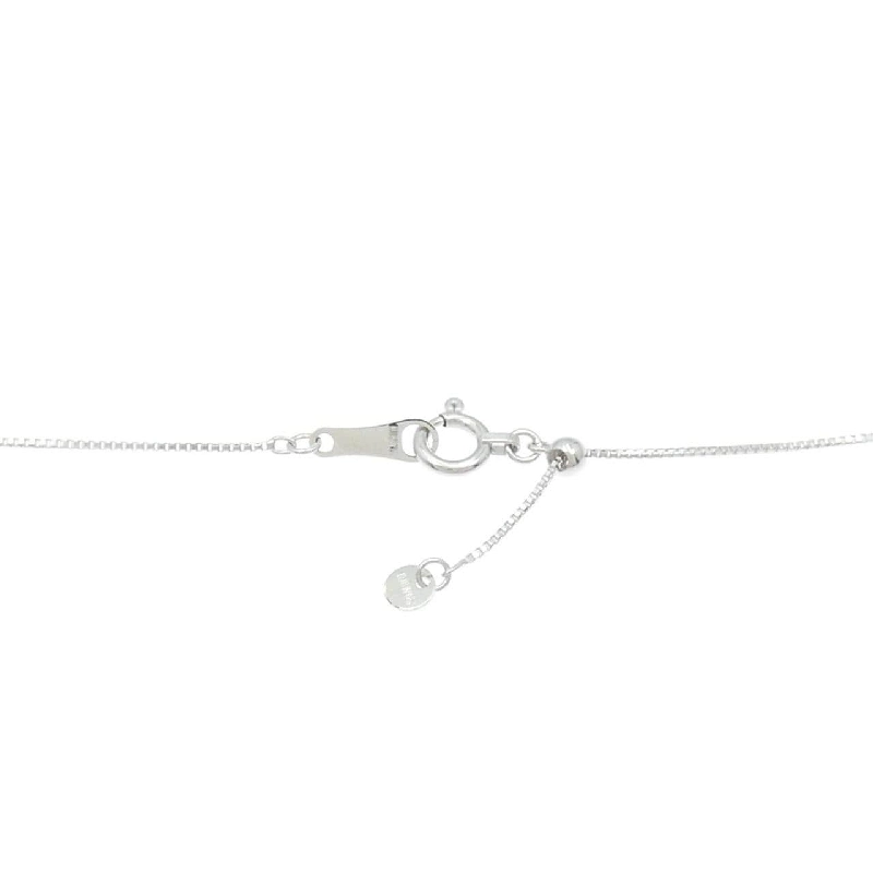 K18WG Dây chuyền kim cương chéo 0.30CT - Hàng hiệu Chính hãng 860214