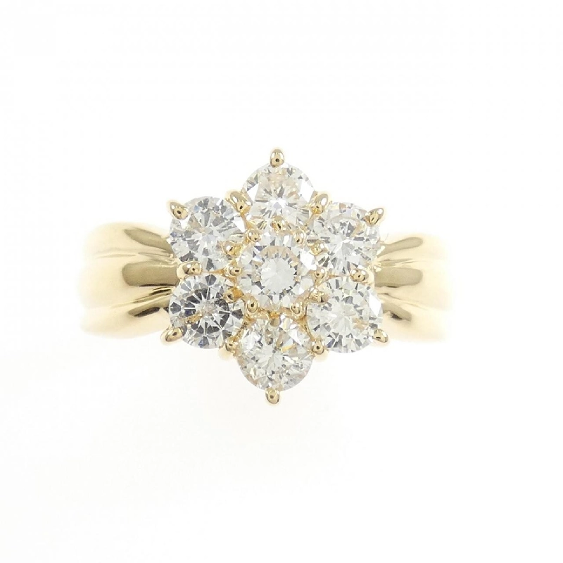 Nhẫn kim cương hoa K18YG 1.00CT - Hàng hiệu Authentic 850008