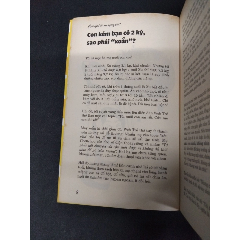 Con nghĩ đi, mẹ không biết mới 80% ố vàng 2017 HCM1008 Thu Hà MẸ VÀ BÉ 916388