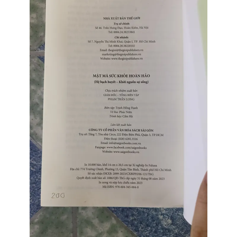 Mật mã sức khỏe hoàn hảo ( hệ bạch huyết - khởi nguồn sự sống) - Cao Thương 701516