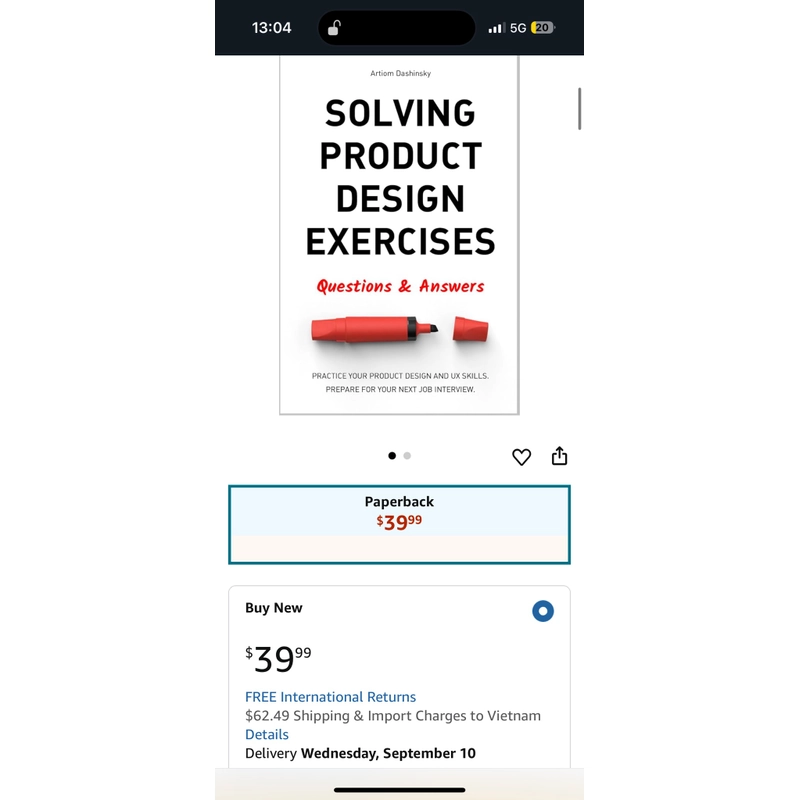 [Amazon] Solving product design exercises 528544