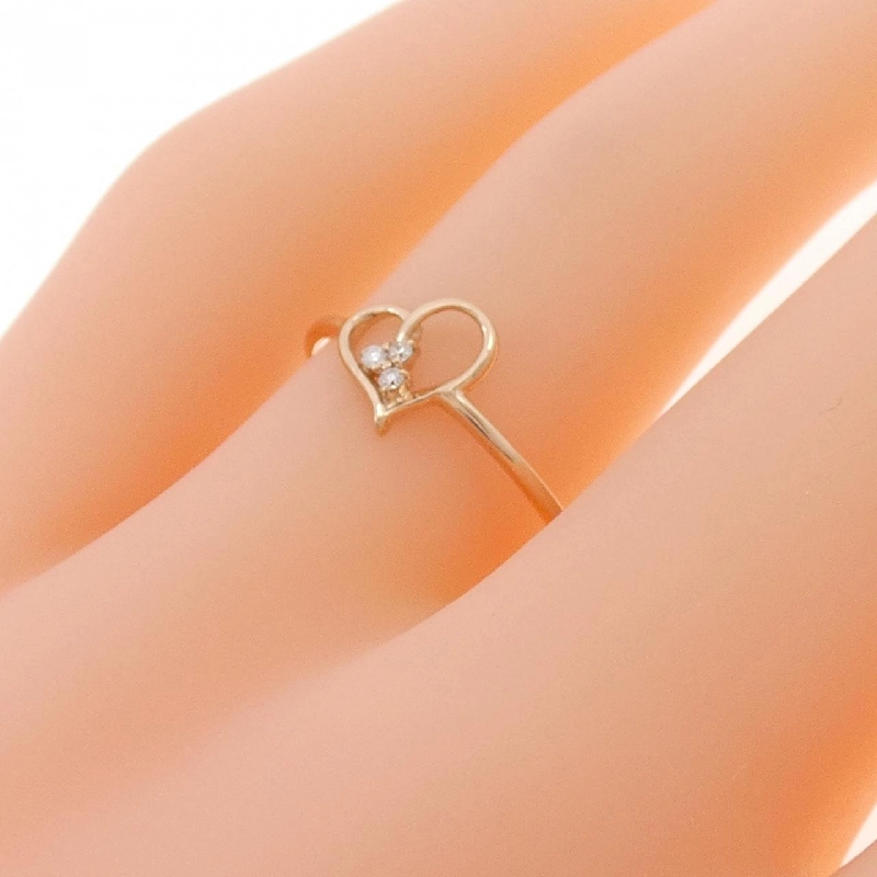 Nhẫn kim cương K10PG hình trái tim 667983