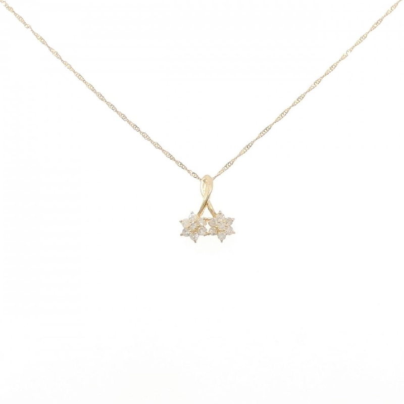 K18YG Dây chuyền kim cương 0.20CT - Hàng hiệu Chính hãng 860906