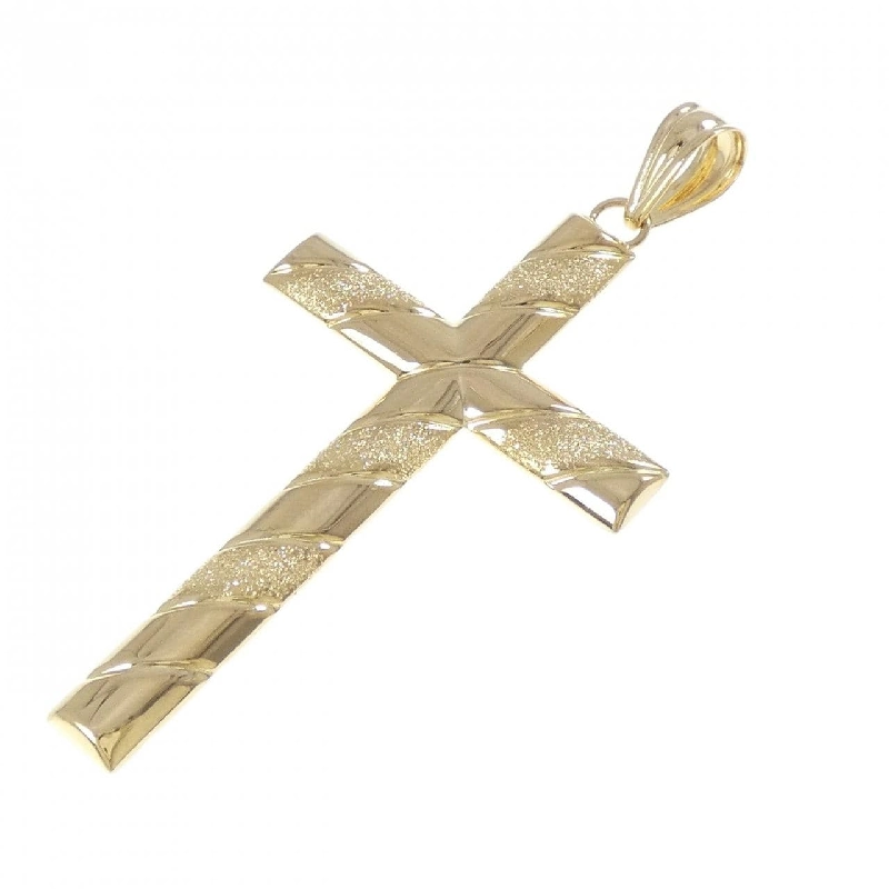 K18YG Mặt dây chuyền hình chữ thập - Hàng hiệu Chính hãng 864921