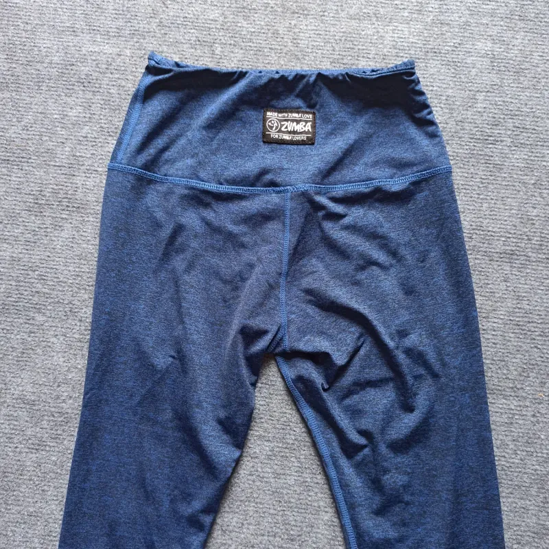 Quần thun ôm mặc tập thể dục màu xanh đen 933339