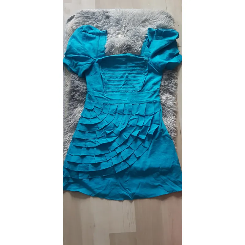 Đầm biển thiết kế bèo tầng hoa sang trọng trẻ trung H& M 564885