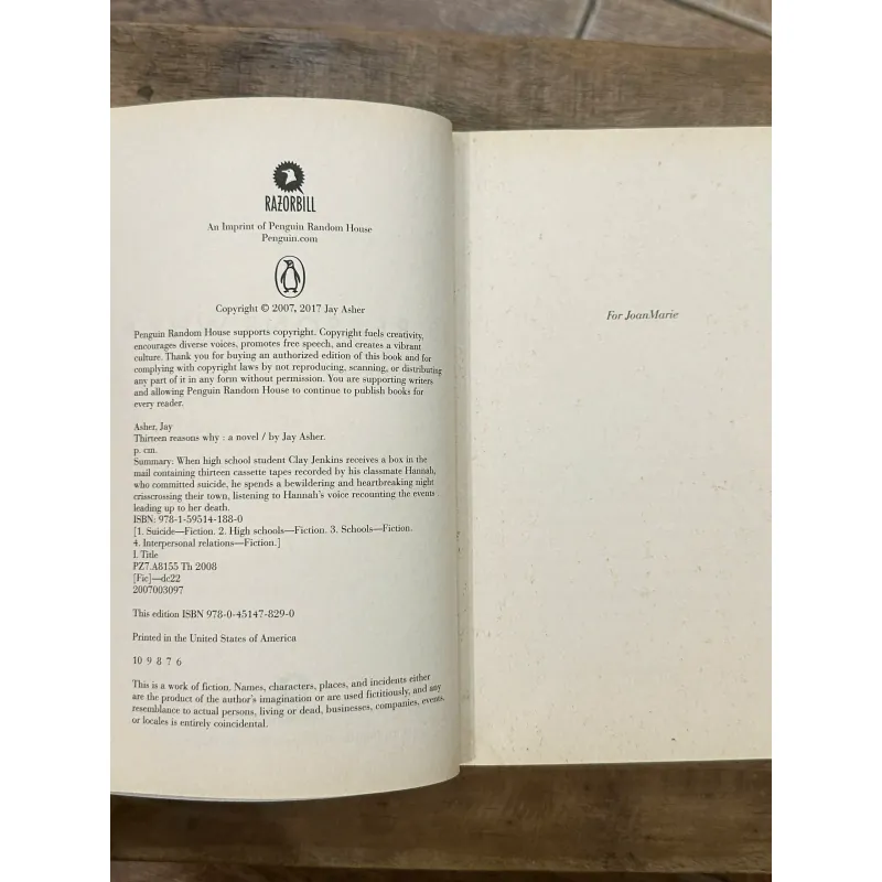 Thirteen Reasons Why (13 Reasons Why) - Jay Asher 731955