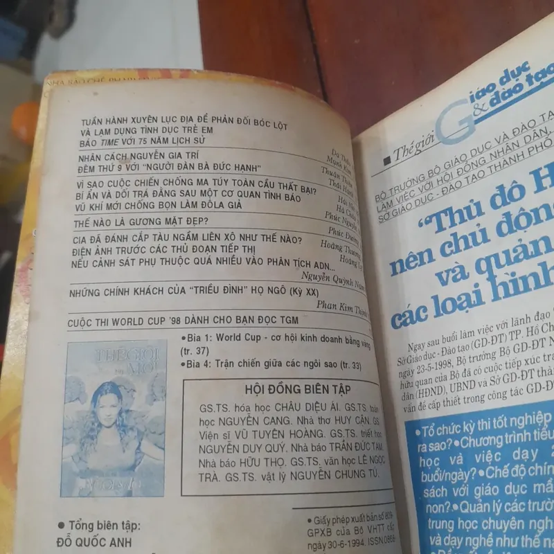 THẾ GIỚI MỚI số 291 ngày 22.6.1998 597835