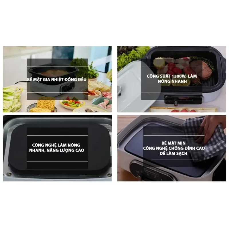 Nồi lẩu nướng đa năng KALITE KL-666 dung tích 4L 779390