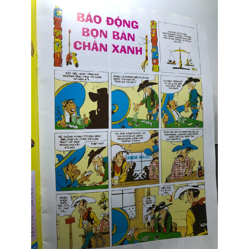 Báo động bọn bàn chân xanh LUCKY LUKE 2011 mới 85% bẩn nhẹ HPB0508 TRUYỆN TRANH 350478