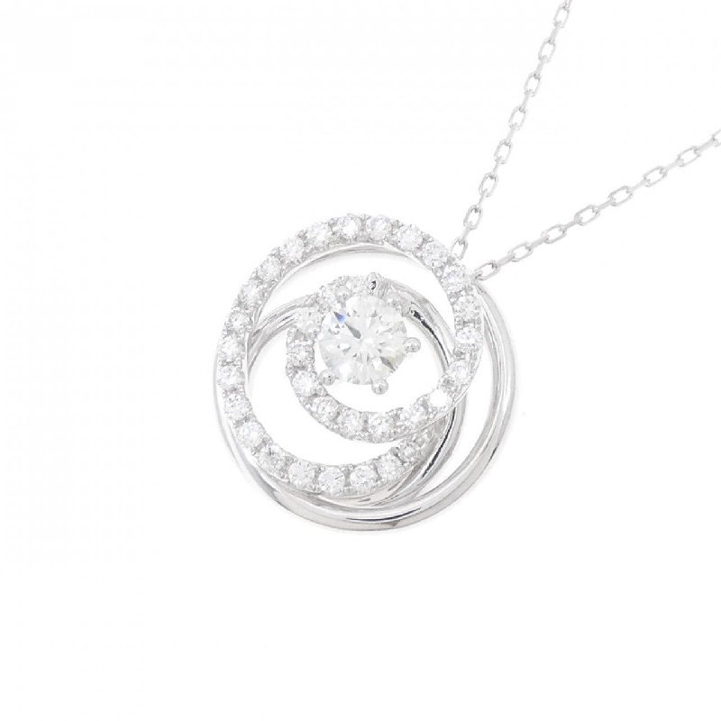 Dây chuyền kim cương 18KWG/K18WG 0.50CT - Hàng hiệu Authentic 860633