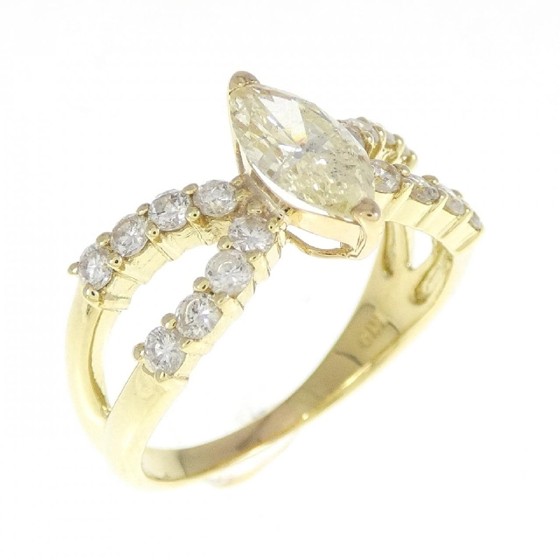 Nhẫn kim cương K18YG 0.663CT 672856