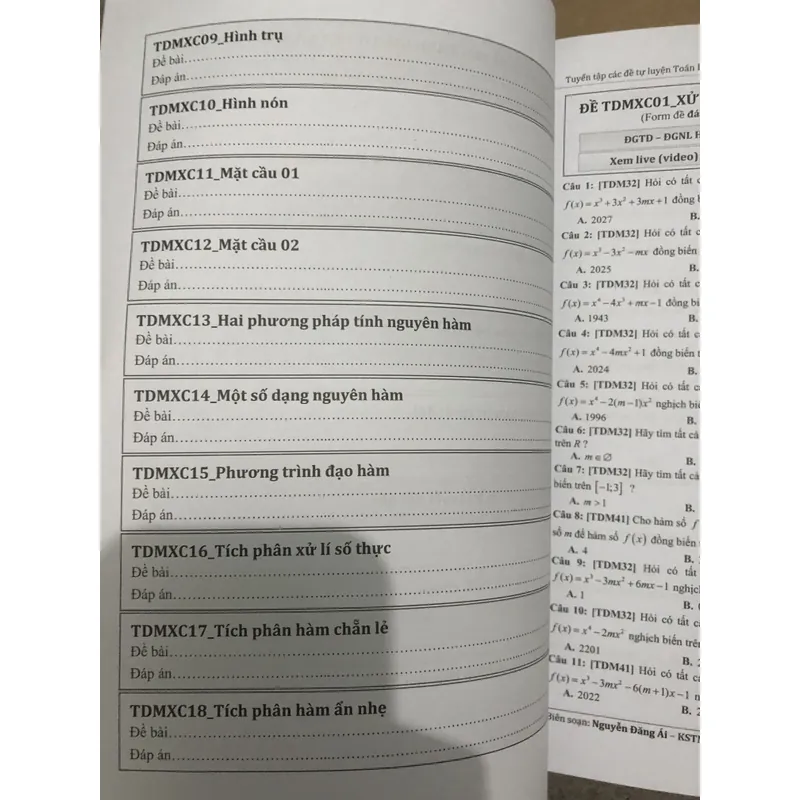 Sách Bổ Trợ Kiến Thức Toán ĐGNL ĐGTD 2026 Thầy Nguyễn Đăng Ái Có Lời Giải Chi Tiết 605386