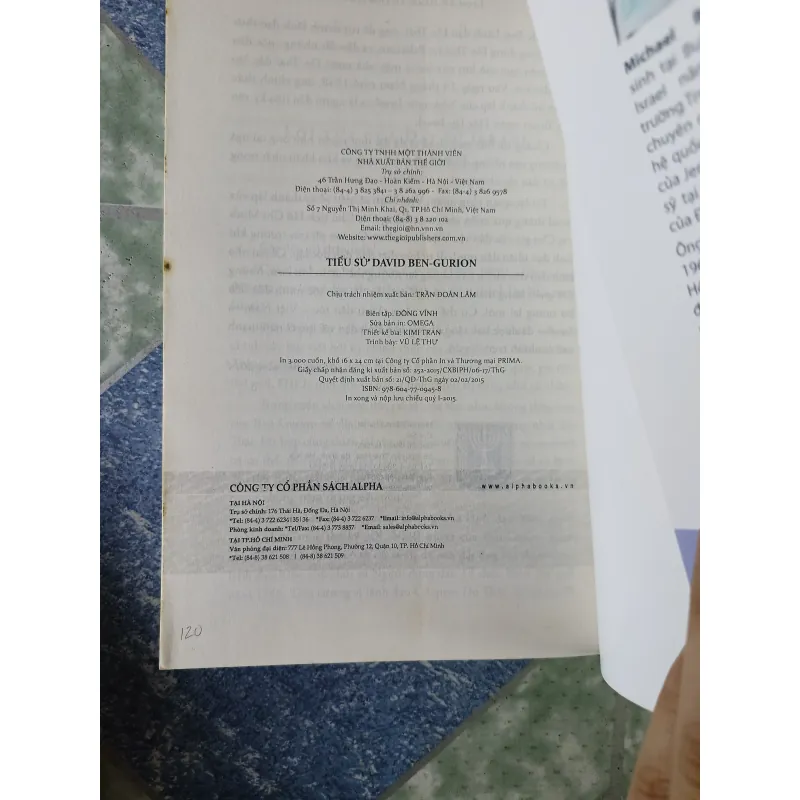 Tiểu sử David Ben-Gurion- Lịch sử hình thành nhà nước Israel - Michael Bar-Zohar 726642